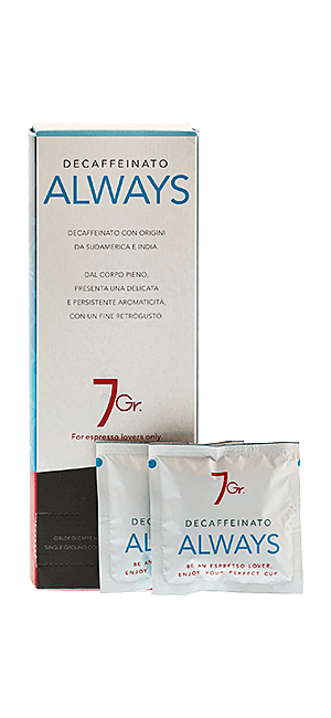 7Gr. Always Decaffeinato Pads 24 Stück 7Gr. Always Decaffeinato Pads 24 Stück