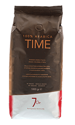 7Gr. Caffe Time 100% Arabica Bohnen 1kg 7Gr. Caffe Time 100% Arabica Bohnen 1kg