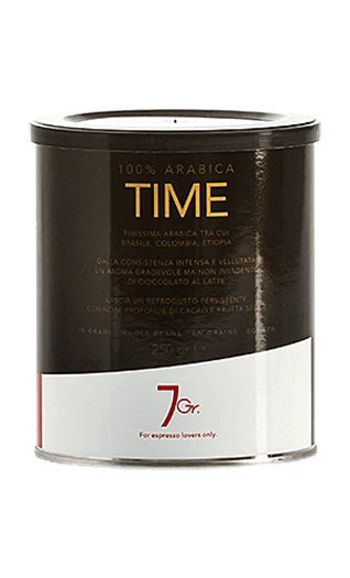 7Gr. Caffe Time 100% Arabica Bohnen 250g Dose 7Gr. Caffe Time 100% Arabica Bohnen 250g Dose