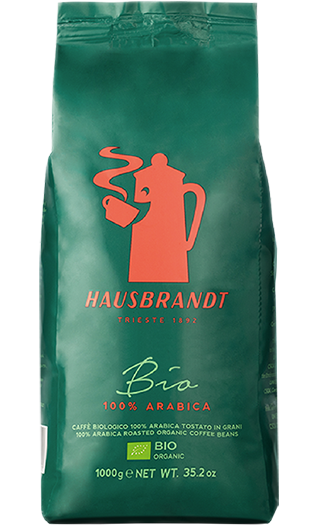 Hausbrandt Kaffee Espresso Bio 100% Arabica 1kg Bohnen
