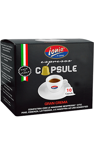 Ionia Caffe Gran Crema Kapseln 10 Stück Ionia Caffe Gran Crema Kapseln 10 Stück