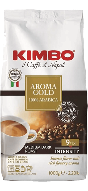 Kimbo Aroma Gold 100% Arabica 1kg Bohnen
