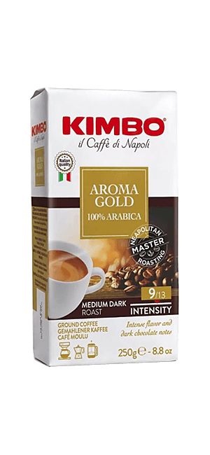 Kimbo Aroma Gold 100% Arabica gemahlen 250g
