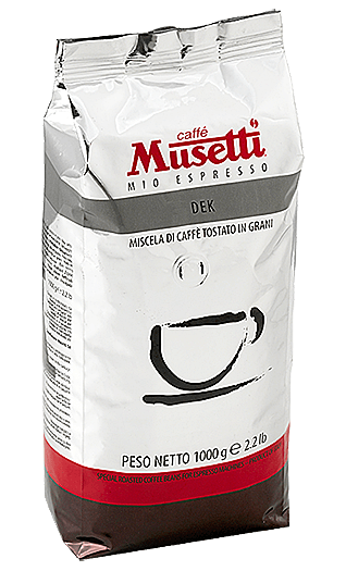 Musetti Caffe Decaffeinato 1kg Bohnen