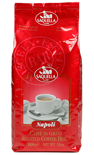 Saquella Caffe Napoli Bar 1kg Bohnen