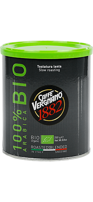 Vergnano 100% Arabica Bio gemahlen 250g Dose Vergnano 100% Arabica Bio gemahlen 250g Dose